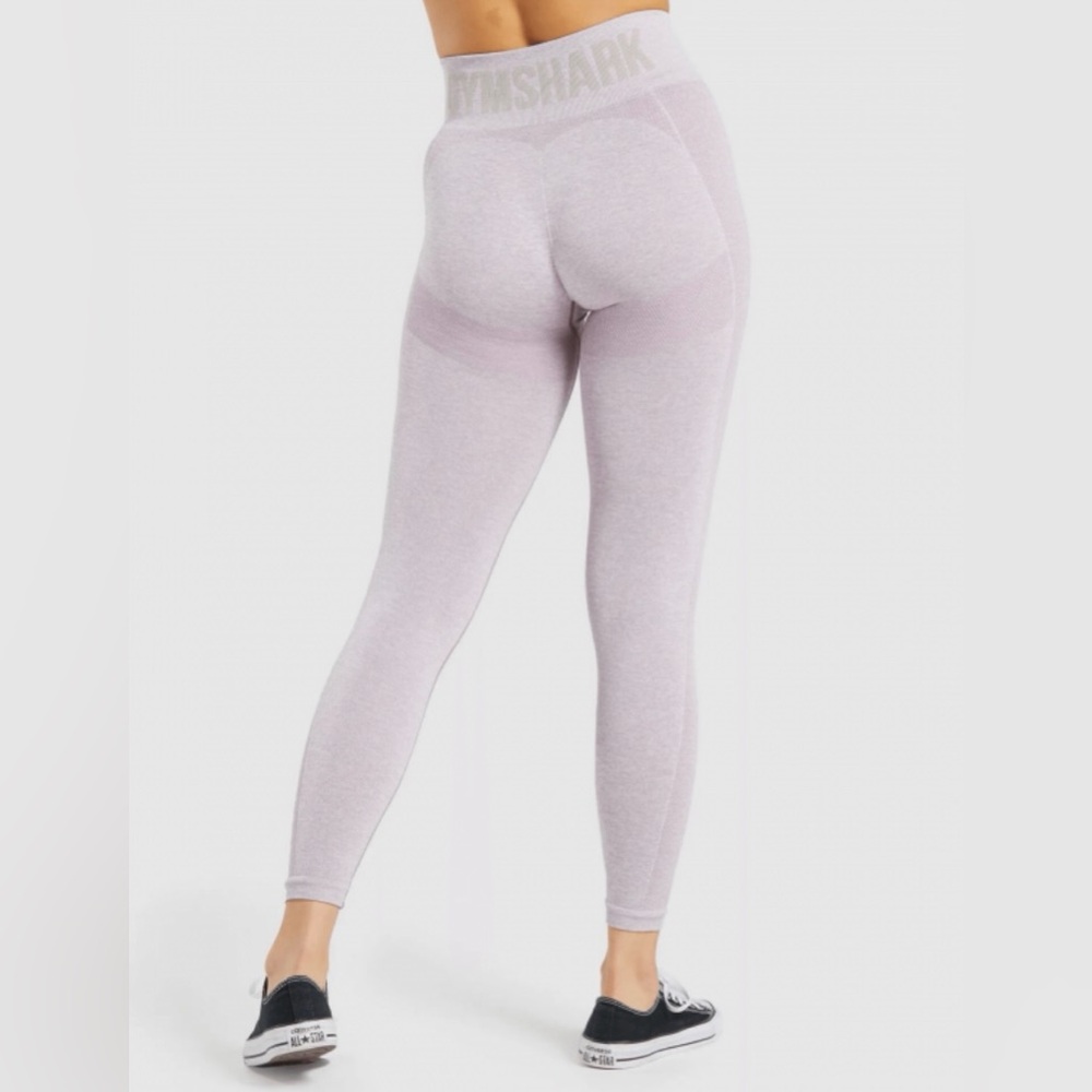 Gymshark Flex high waisted leggings - light purple/grey marl